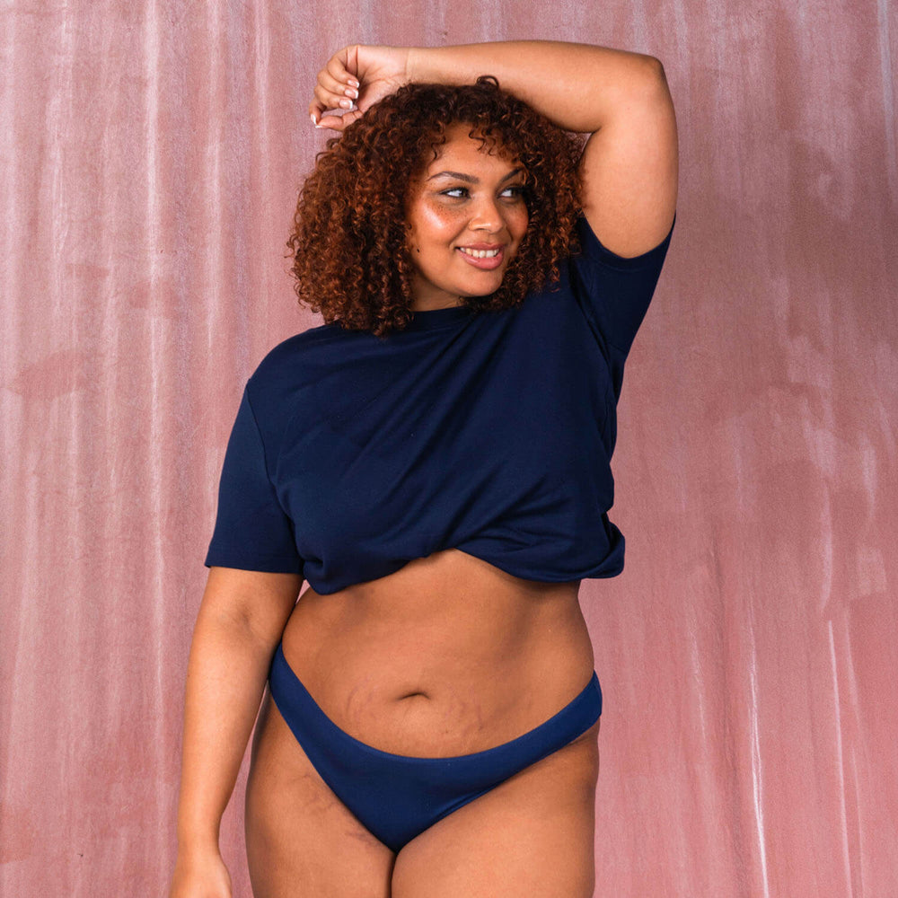 Womens Thongs  (color - Wild Navy)